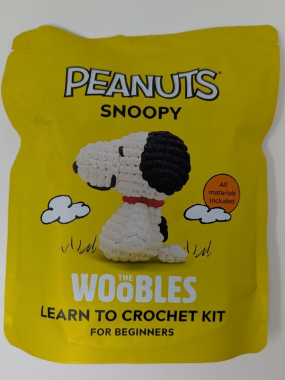 The Woobles x Peanuts Snoopy Crochet Kit for Beginners - NEW & Complete